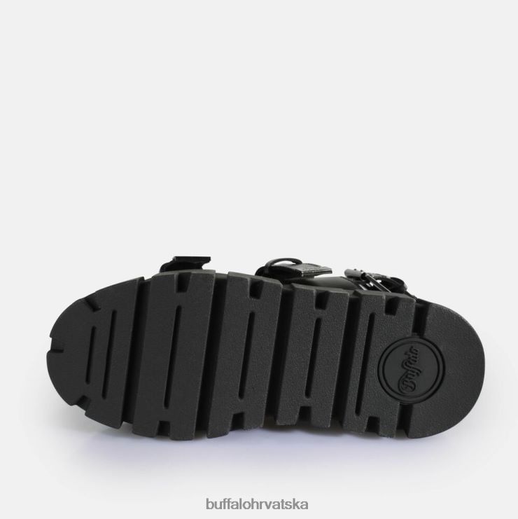 crno Buffalo ava sandale s platformom veganske |sandale TDD6T520